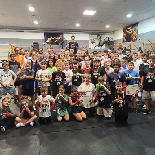 Grupo de alumnos en Soul Boxing Sport Club
